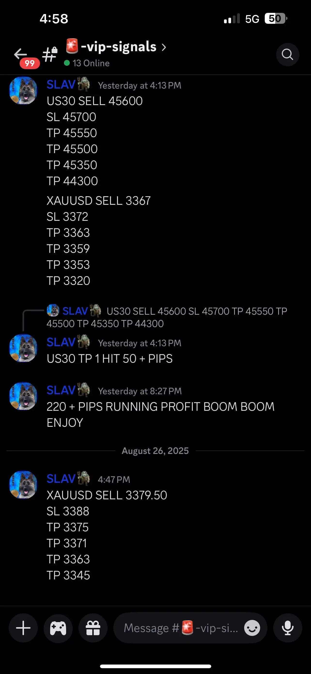 Lifetime copy-trade FF Investing